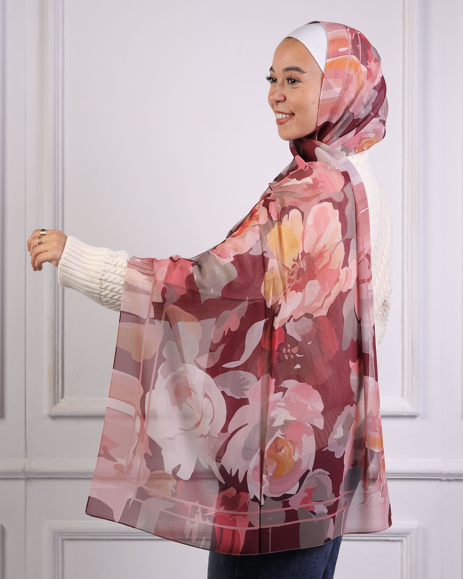 Jasmina | Printed Chiffon Scarf