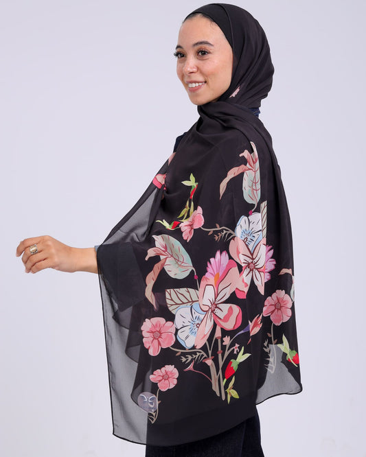 Marvelle | Printed Chiffon Scarf