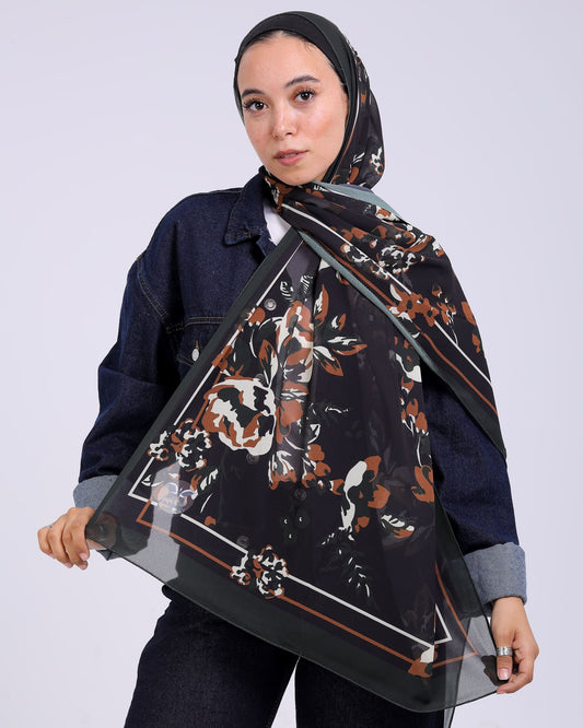 Lorelle | Printed Chiffon Scarf