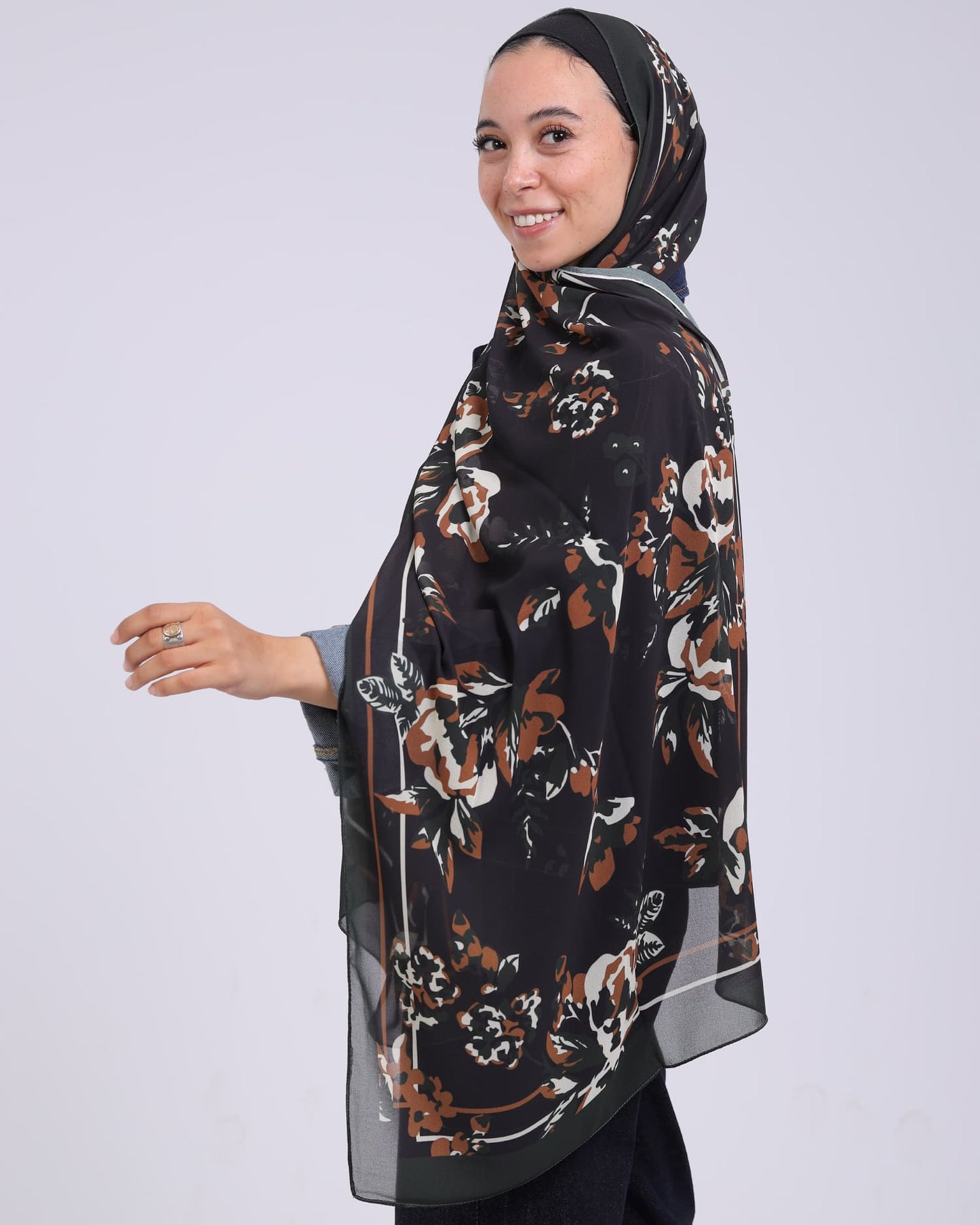 Lorelle | Printed Chiffon Scarf