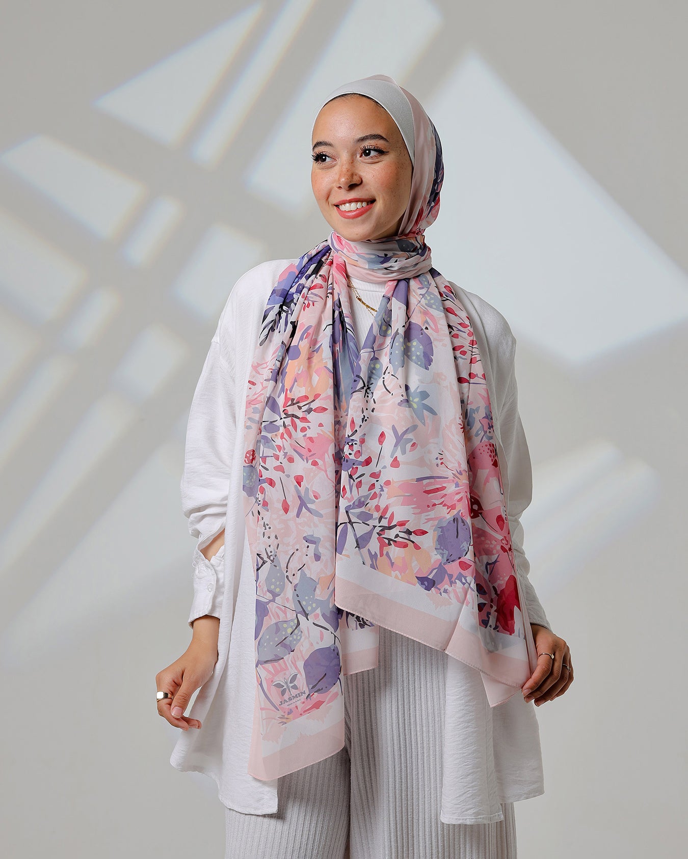 Arielle | Printed Chiffon Scarf