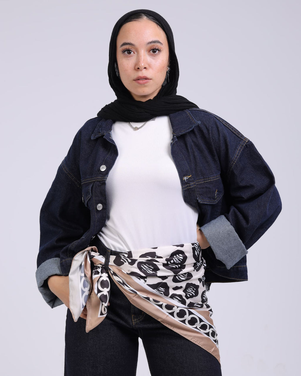 Premium Satin Square Scarf