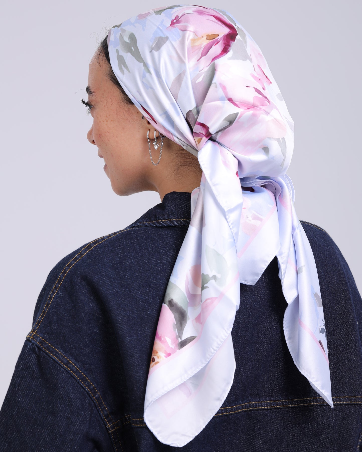 Premium Satin Square Scarf
