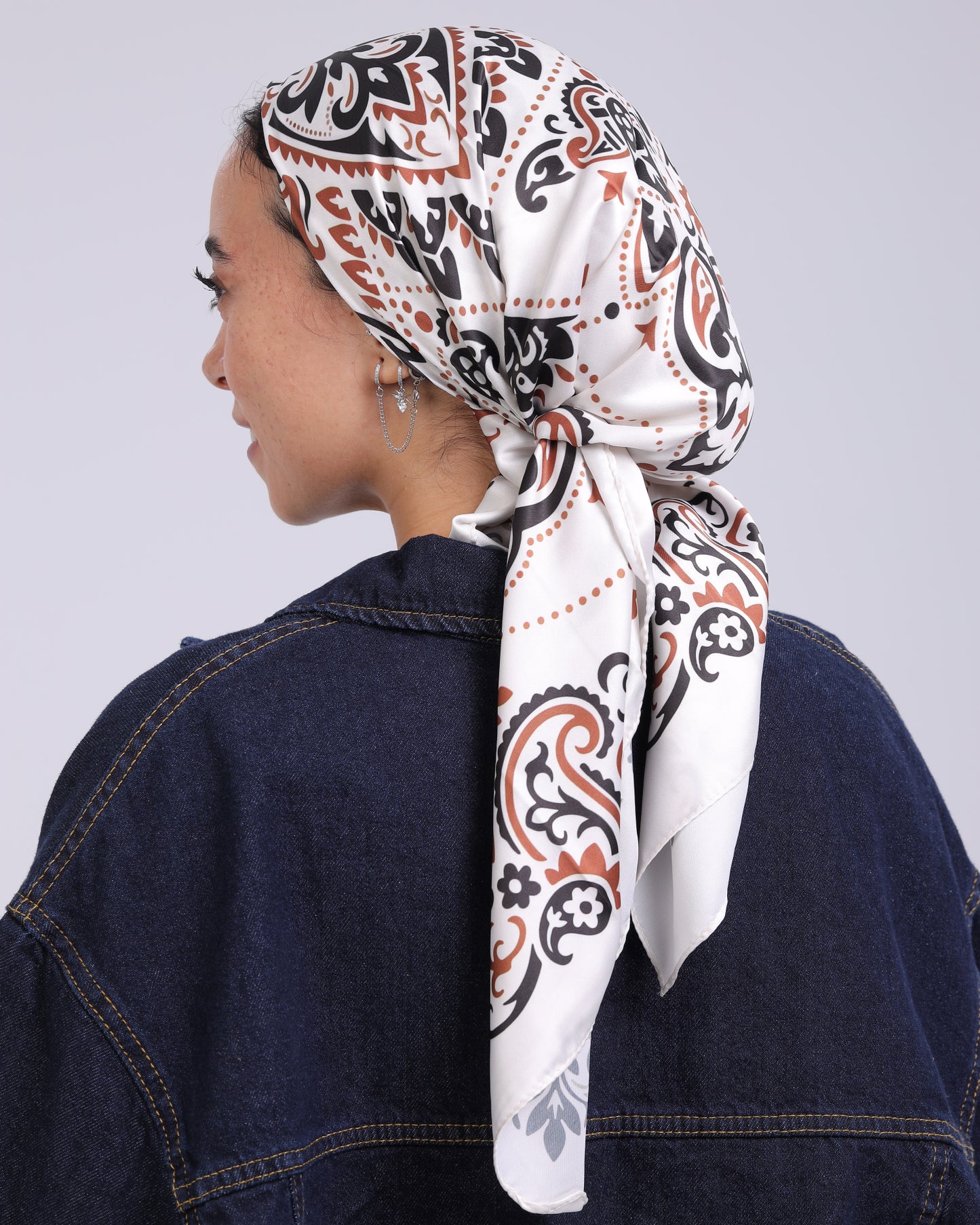 Premium Satin Square Scarf