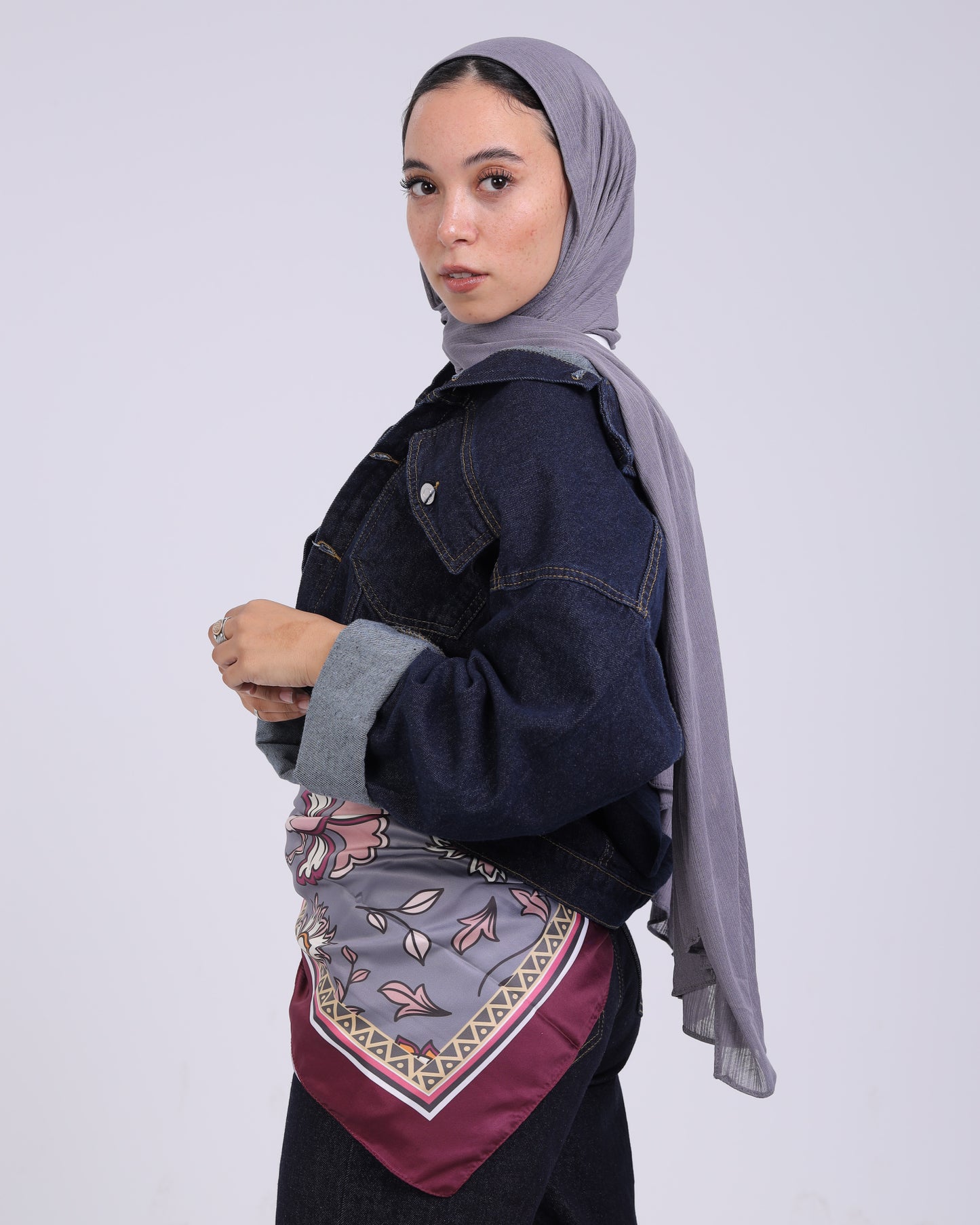 Premium Satin Square Scarf