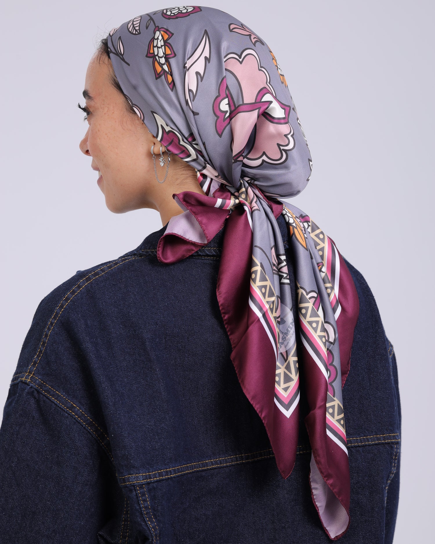 Premium Satin Square Scarf