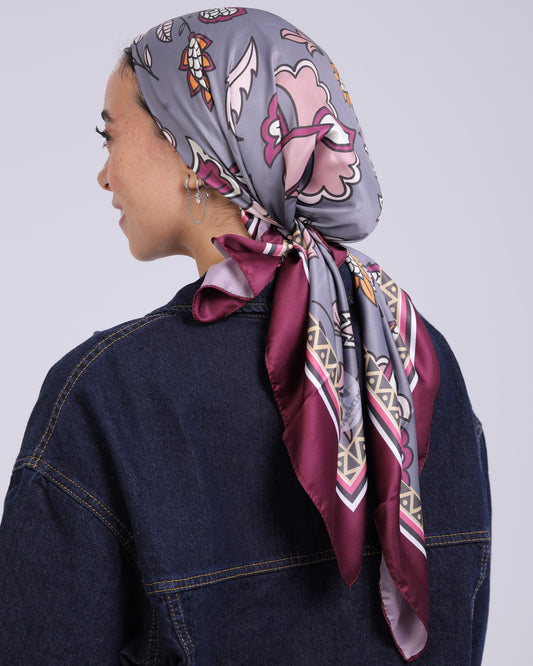 Premium Satin Square Scarf