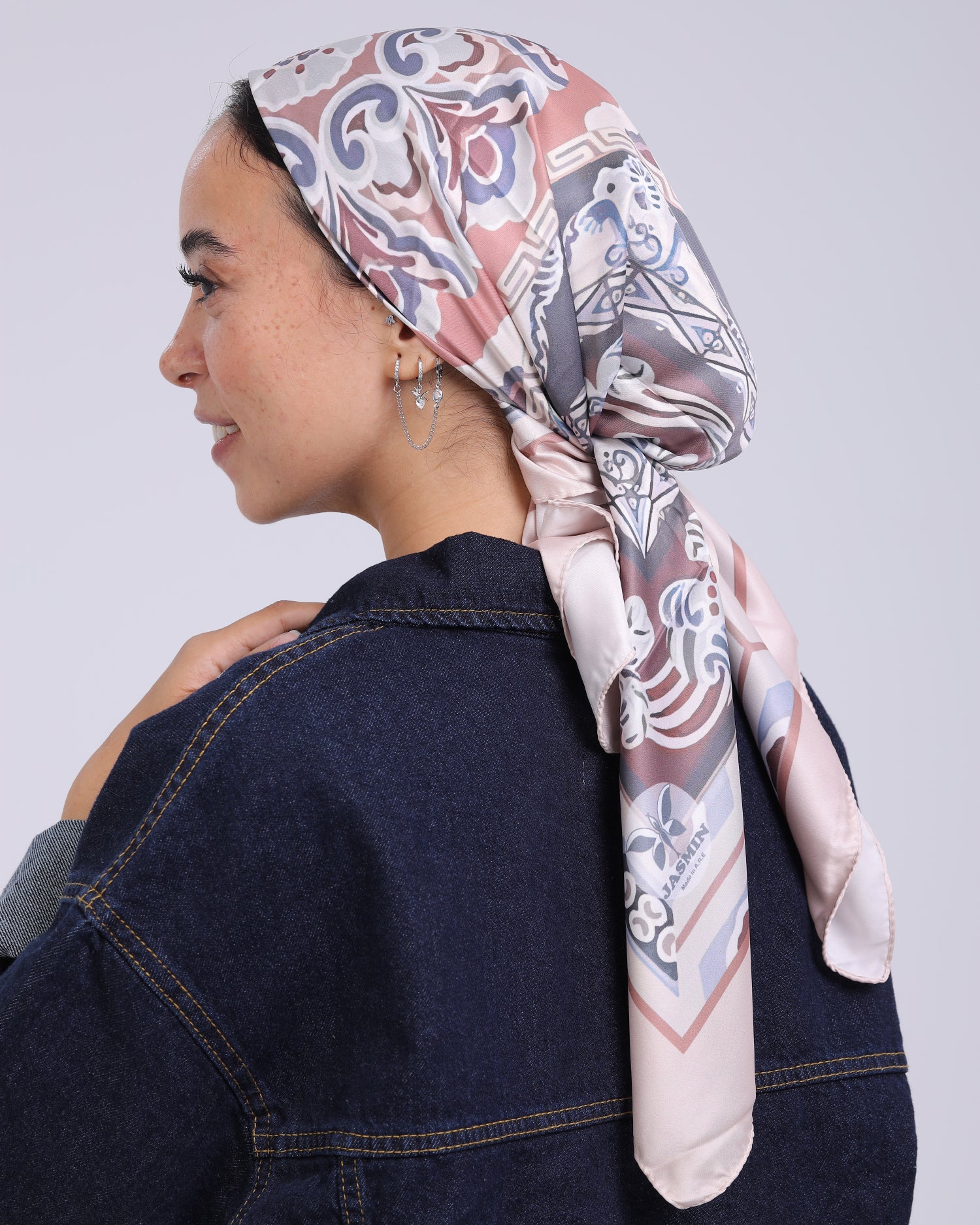 Satin Square Scarf – Jasmin Store