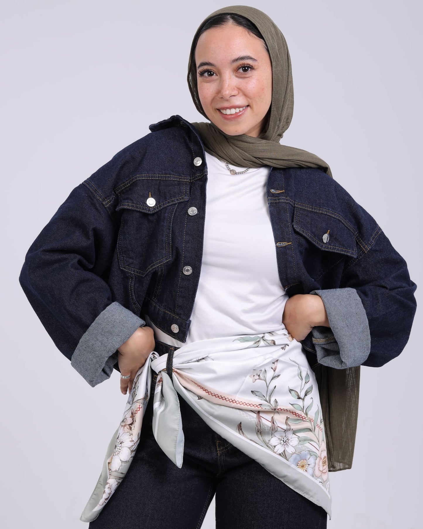 Premium Satin Square Scarf