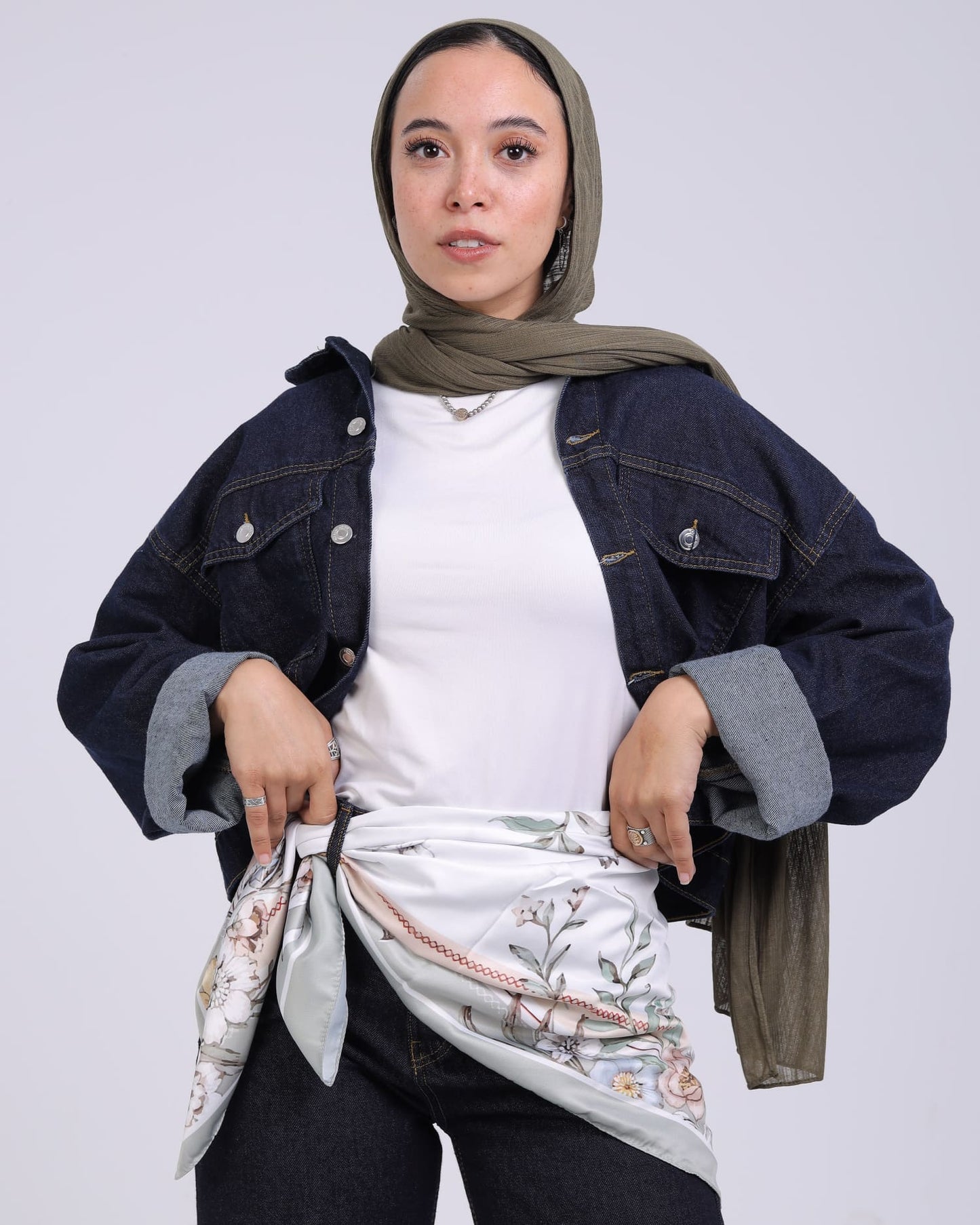 Premium Satin Square Scarf