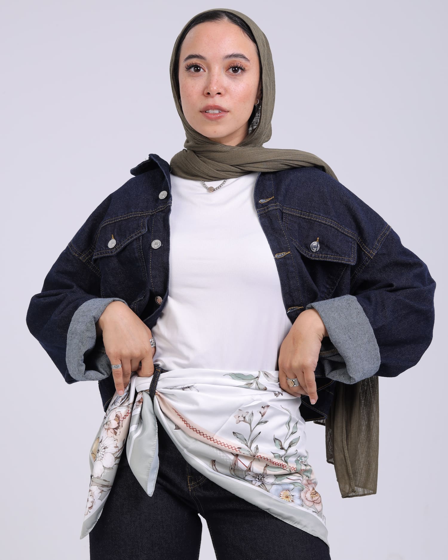 Premium Satin Square Scarf