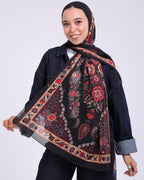 Zafira | Printed Chiffon Scarf