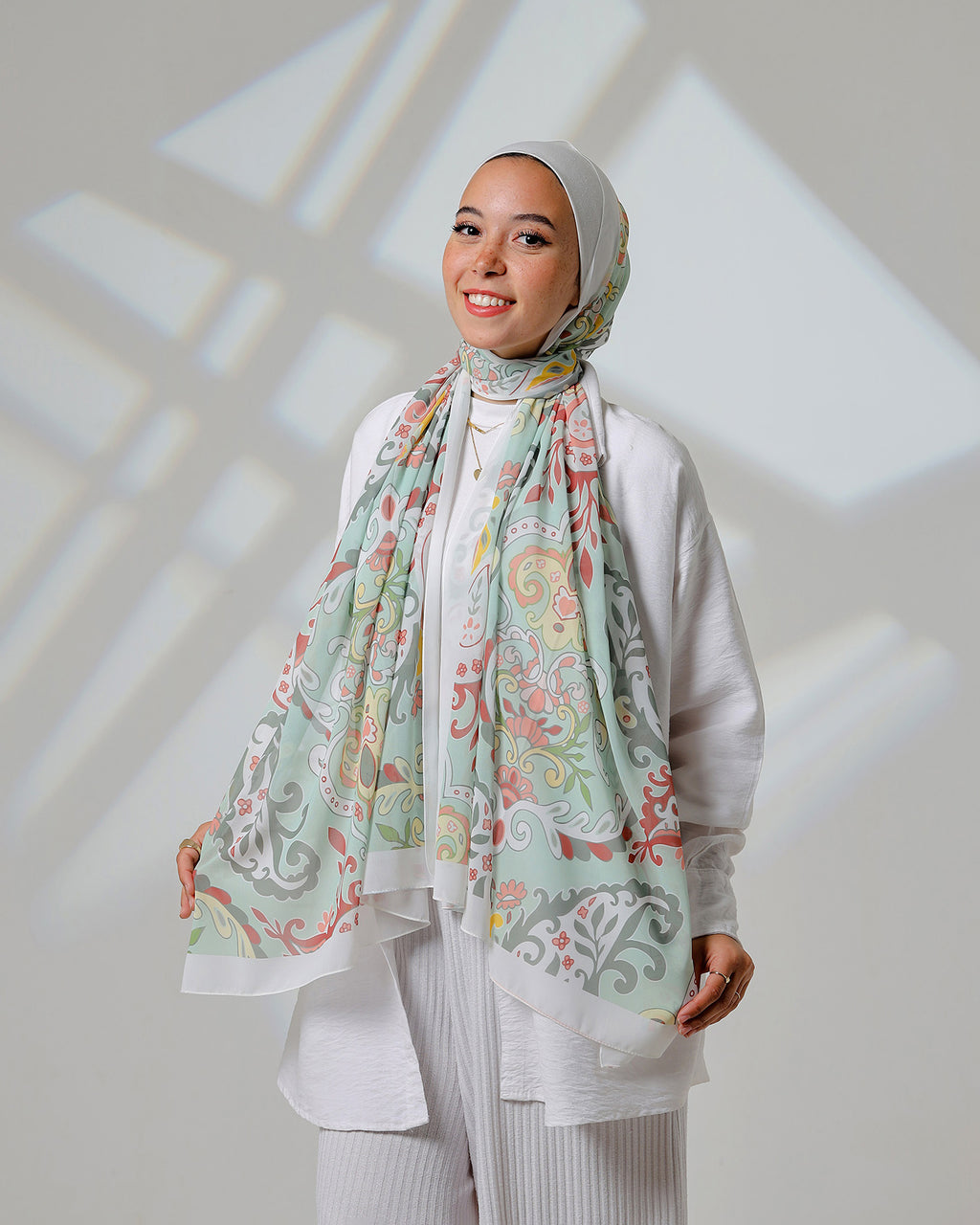 Orla | Printed Chiffon Scarf