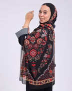 Zafira | Printed Chiffon Scarf