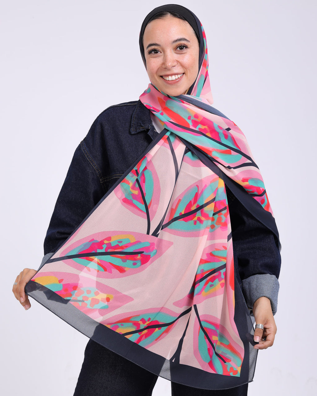 Elvara | Printed Chiffon Scarf