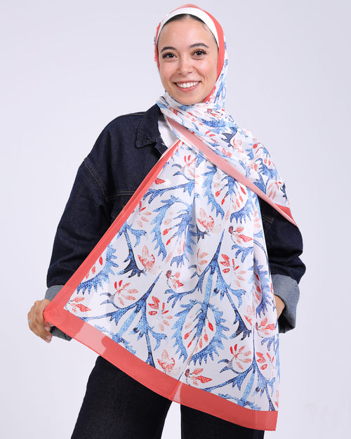 Althea | Printed Chiffon Scarf
