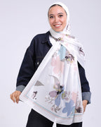 Solenne | Printed Chiffon Scarf