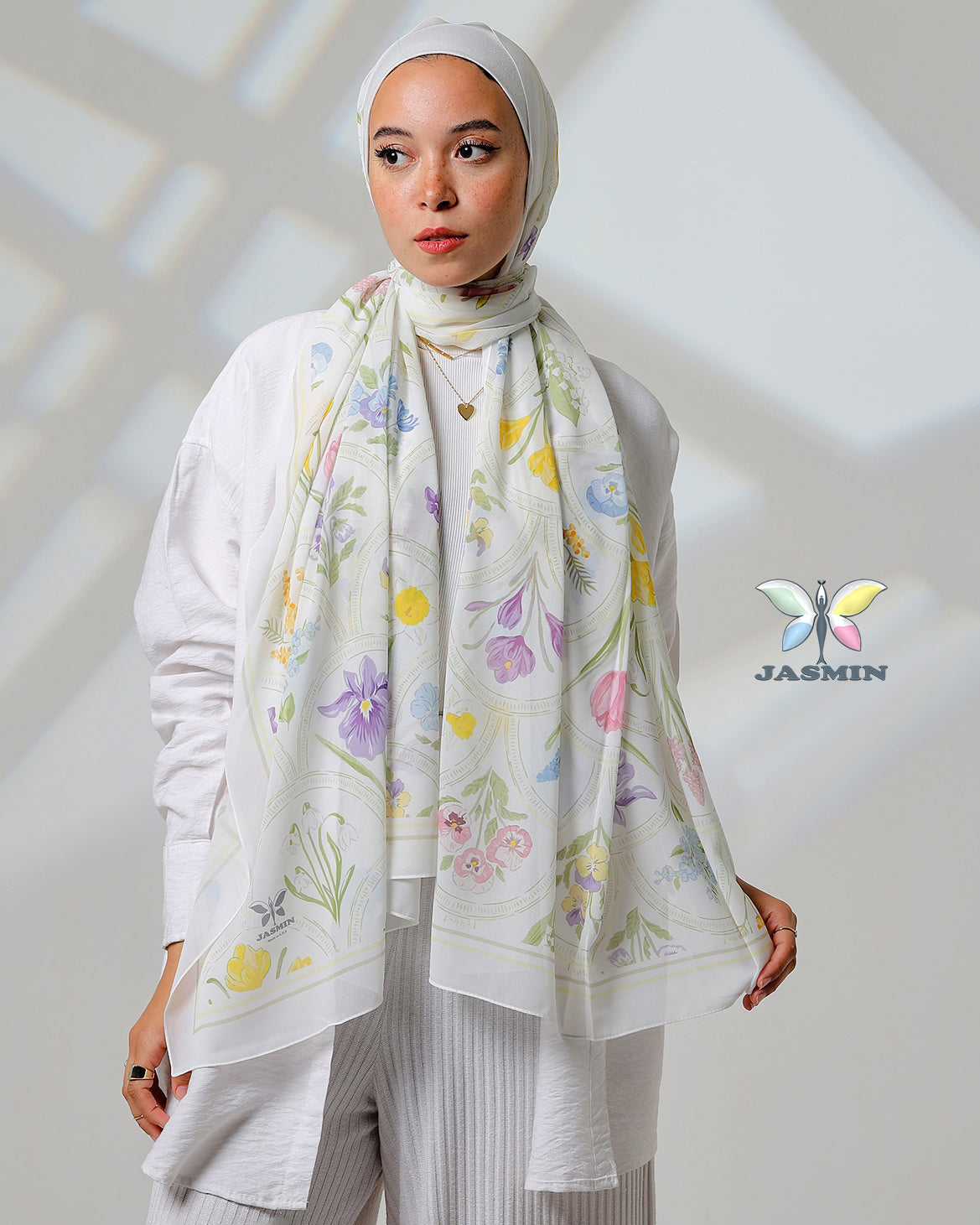 Veil | Printed Chiffon Scarf