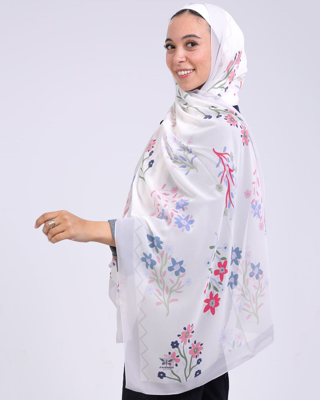 Mirelle | Printed Chiffon Scarf