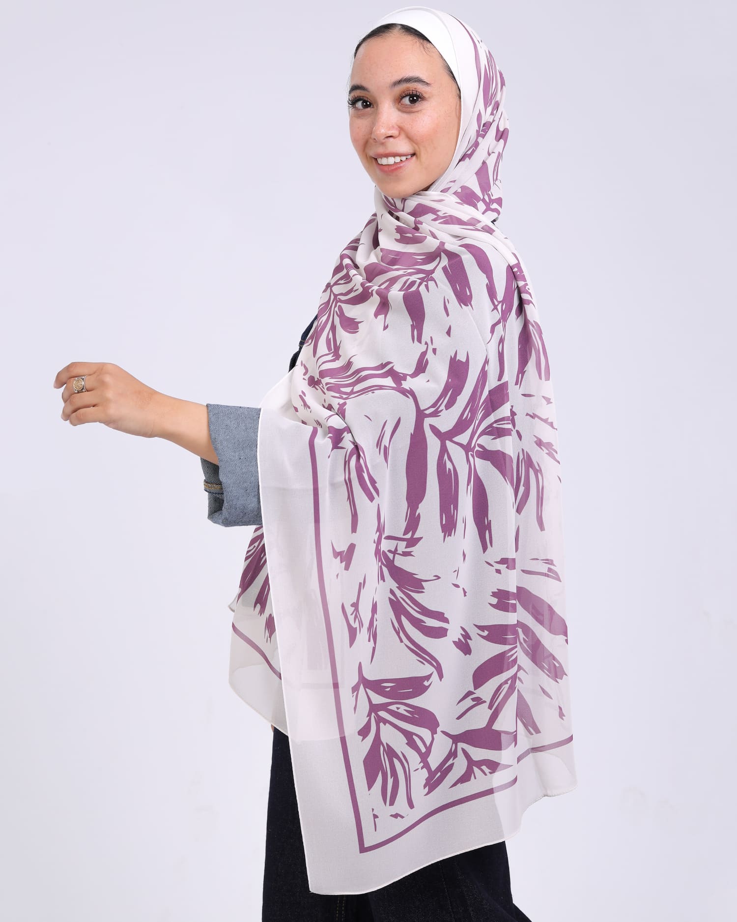 Novelle | Printed Chiffon Scarf