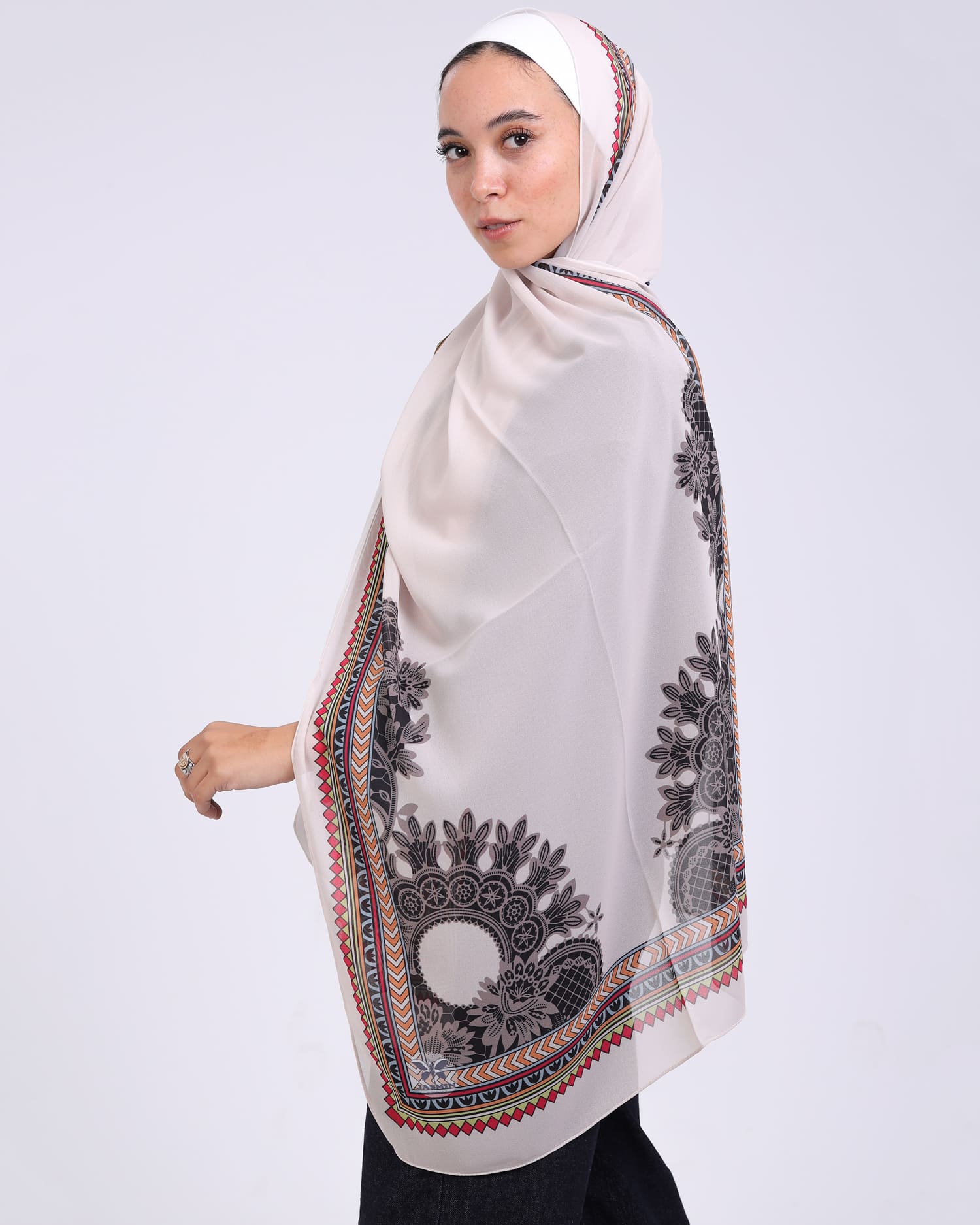 Marvellea | Printed Chiffon Scarf