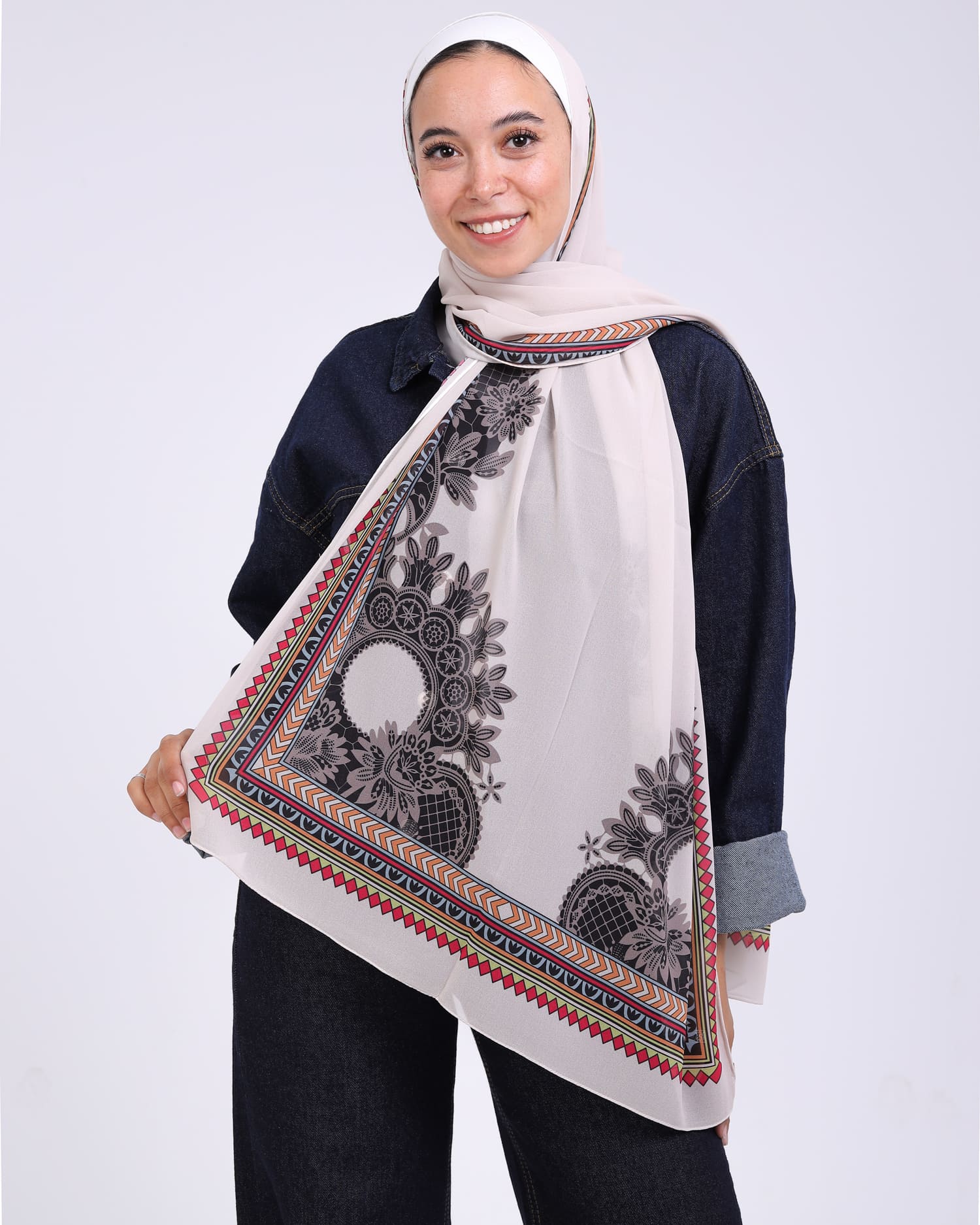 Marvellea | Printed Chiffon Scarf