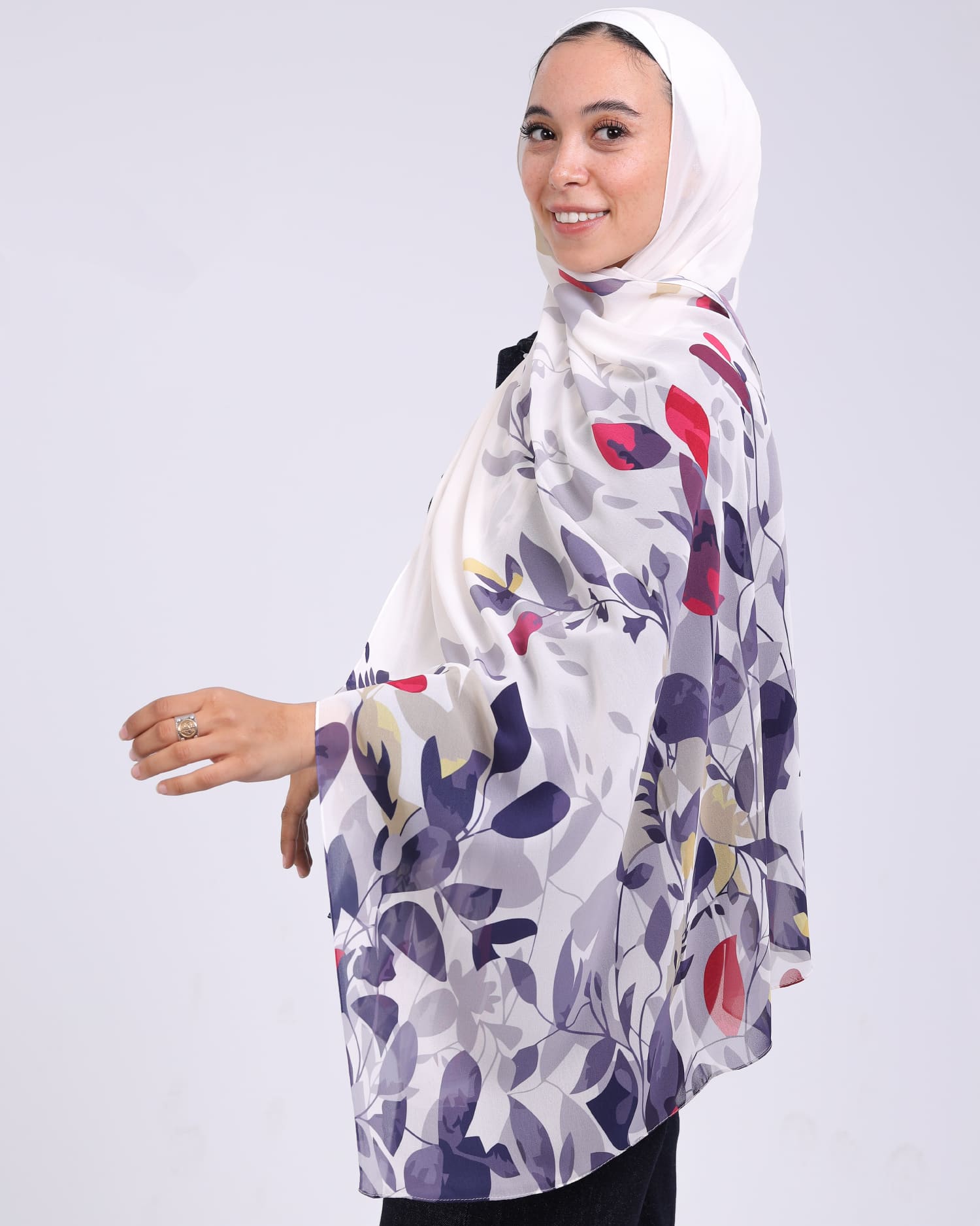 Fiorenza | Printed Chiffon Scarf