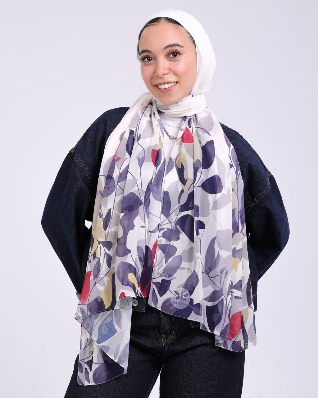 Fiorenza | Printed Chiffon Scarf