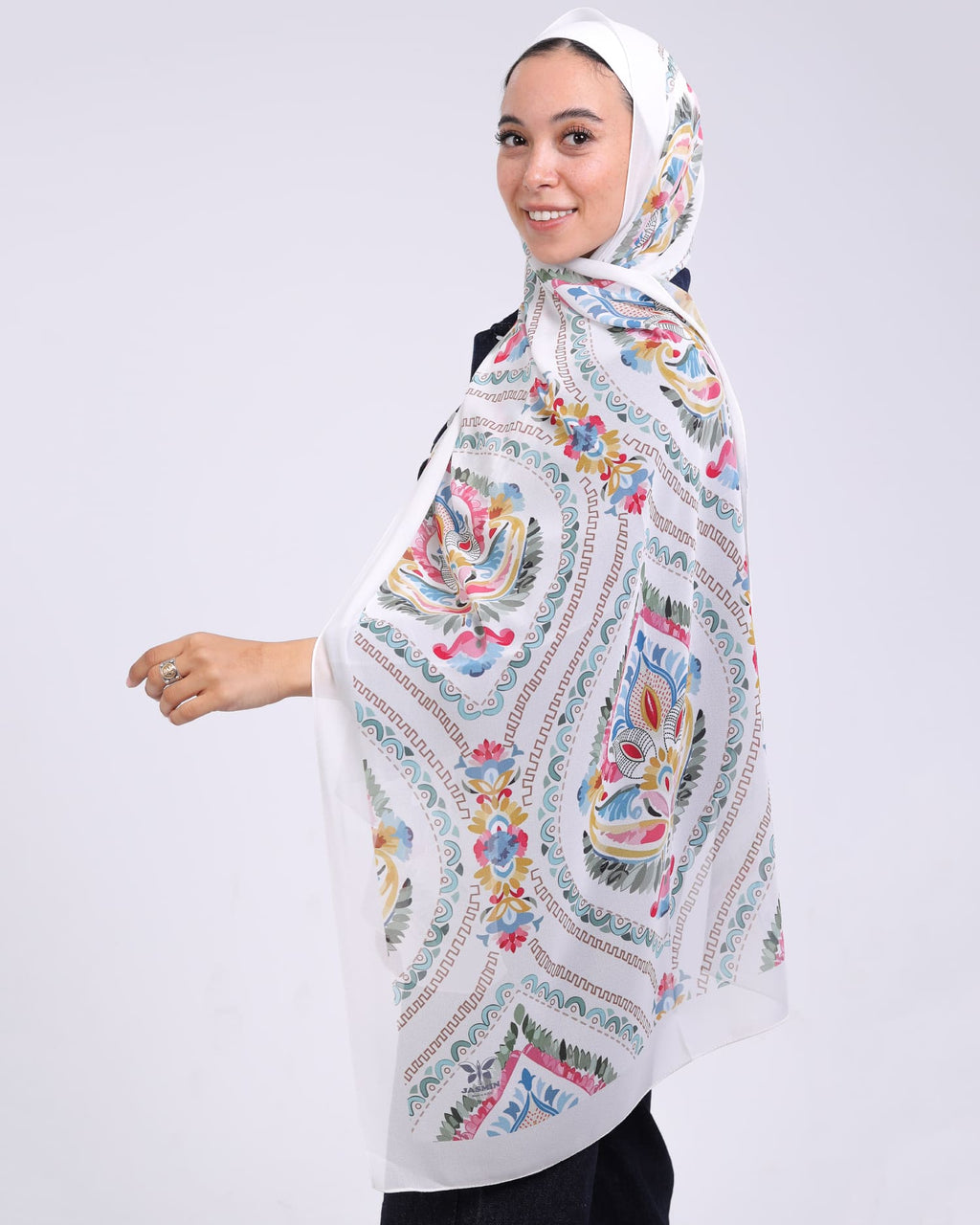 Aveline | Printed Chiffon Scarf