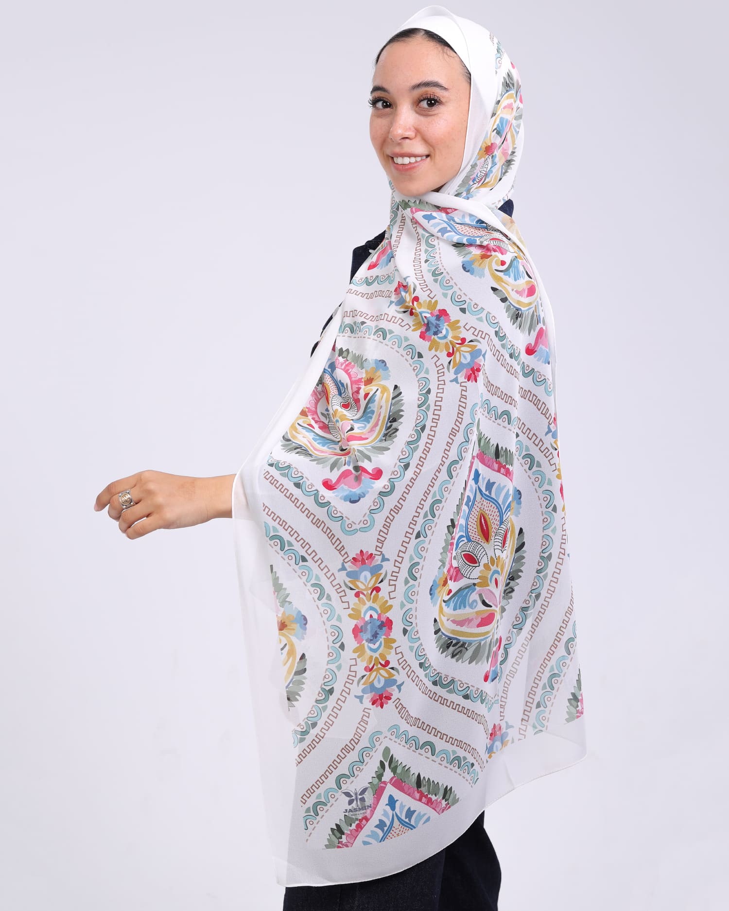 Aveline | Printed Chiffon Scarf