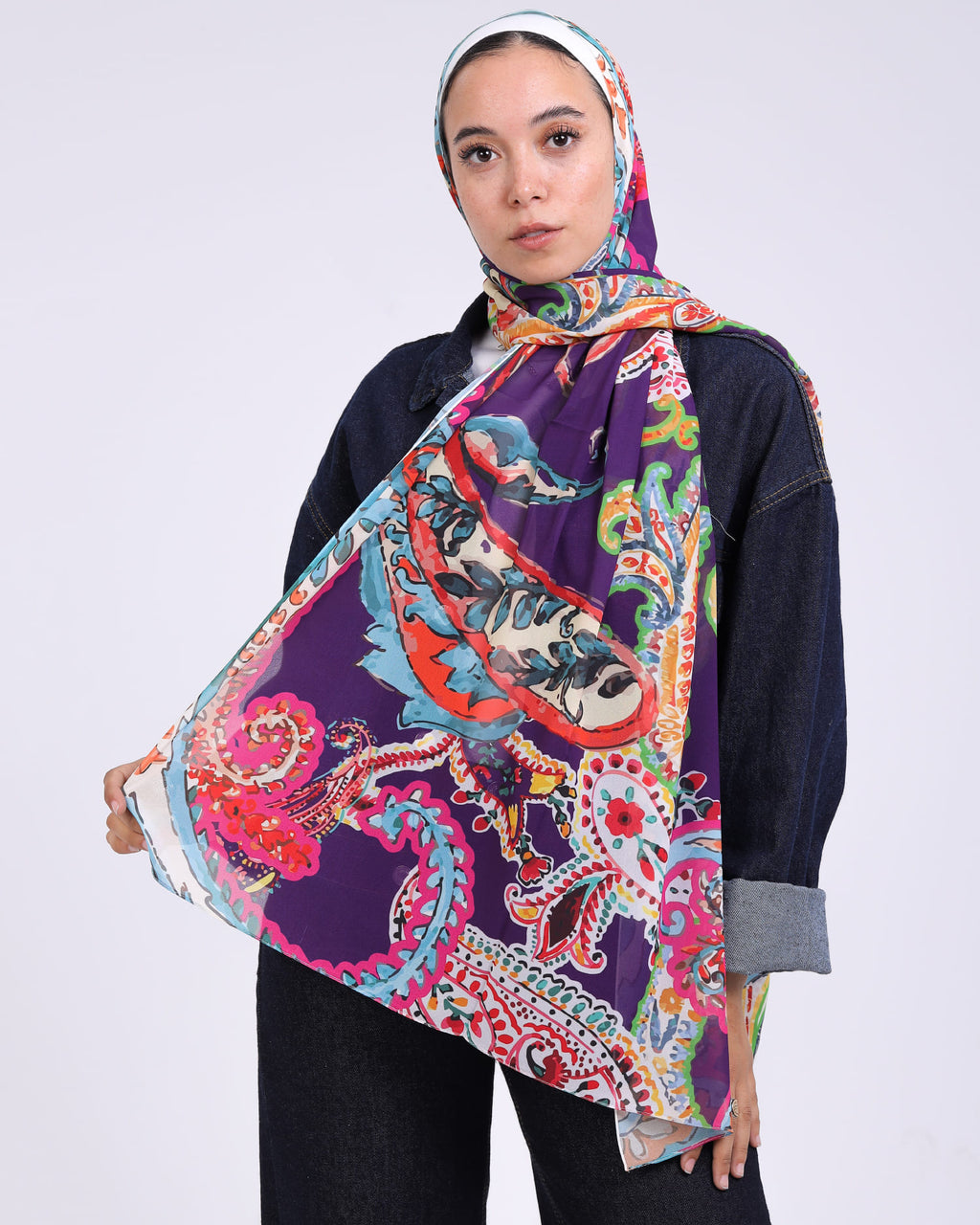 Azalea | Printed Chiffon Scarf