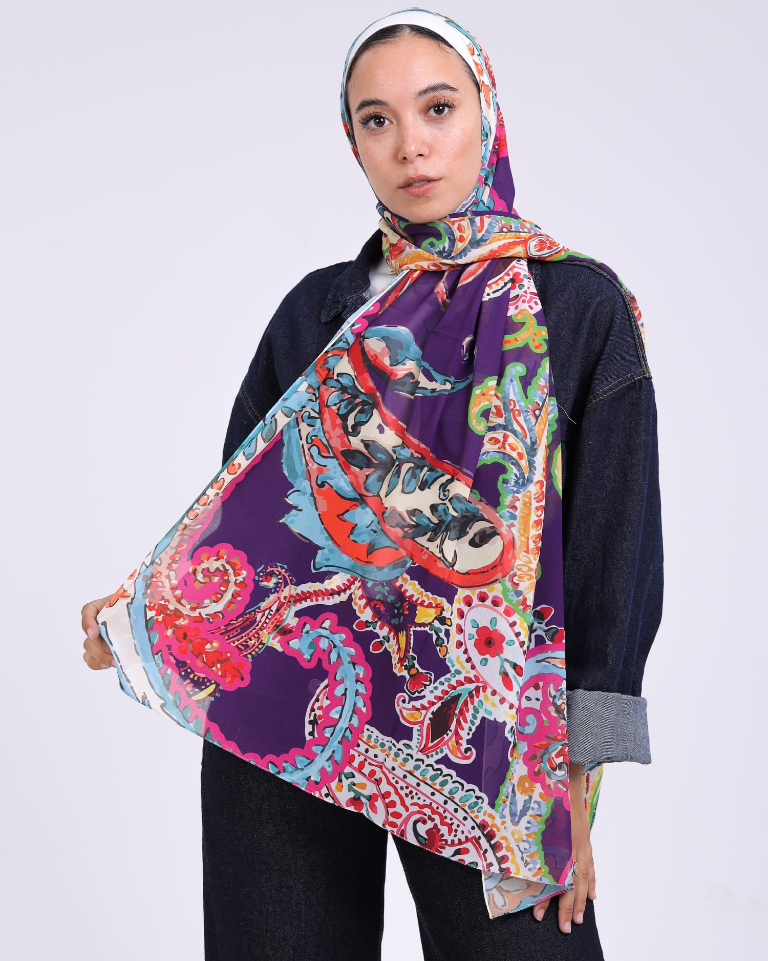 Azalea | Printed Chiffon Scarf