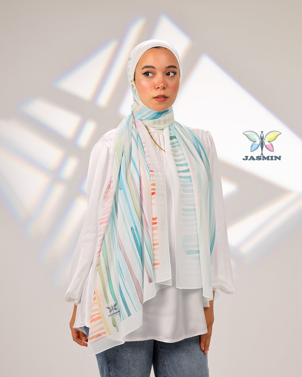 Pinnacle | Printed Chiffon Scarf