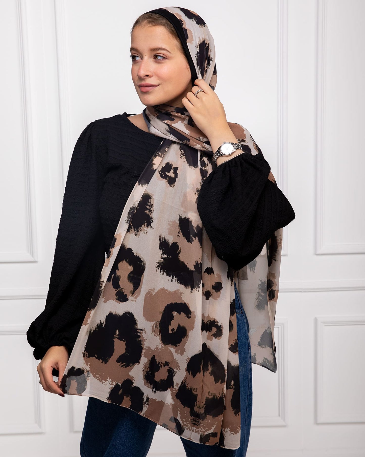 Dawn | Printed Chiffon Scarf