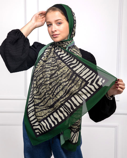 Oriana | Printed Chiffon Scarf