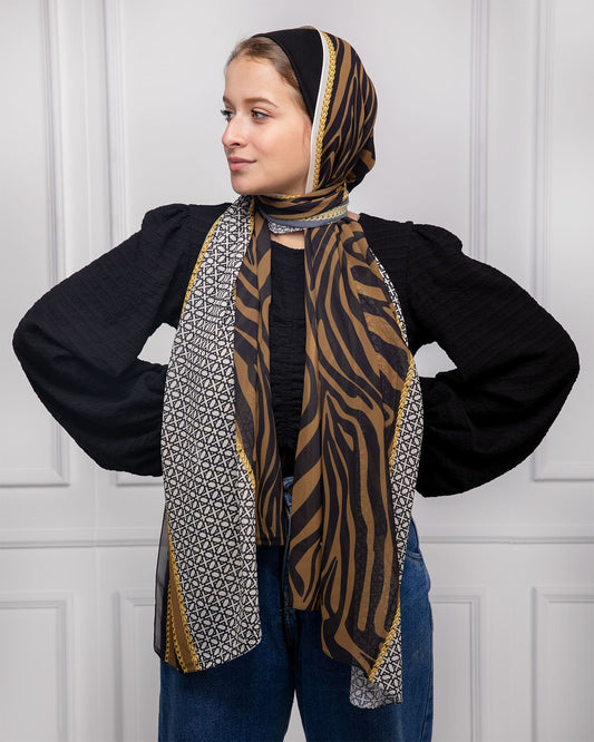 Puddle | Printed Chiffon Scarf