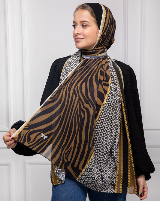 Puddle | Printed Chiffon Scarf