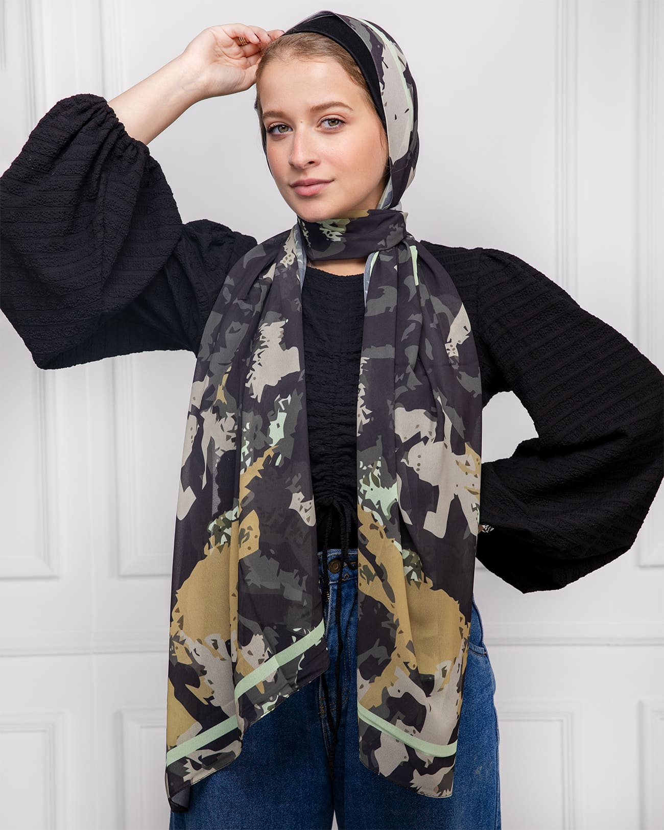 Twirl | Printed Chiffon Scarf