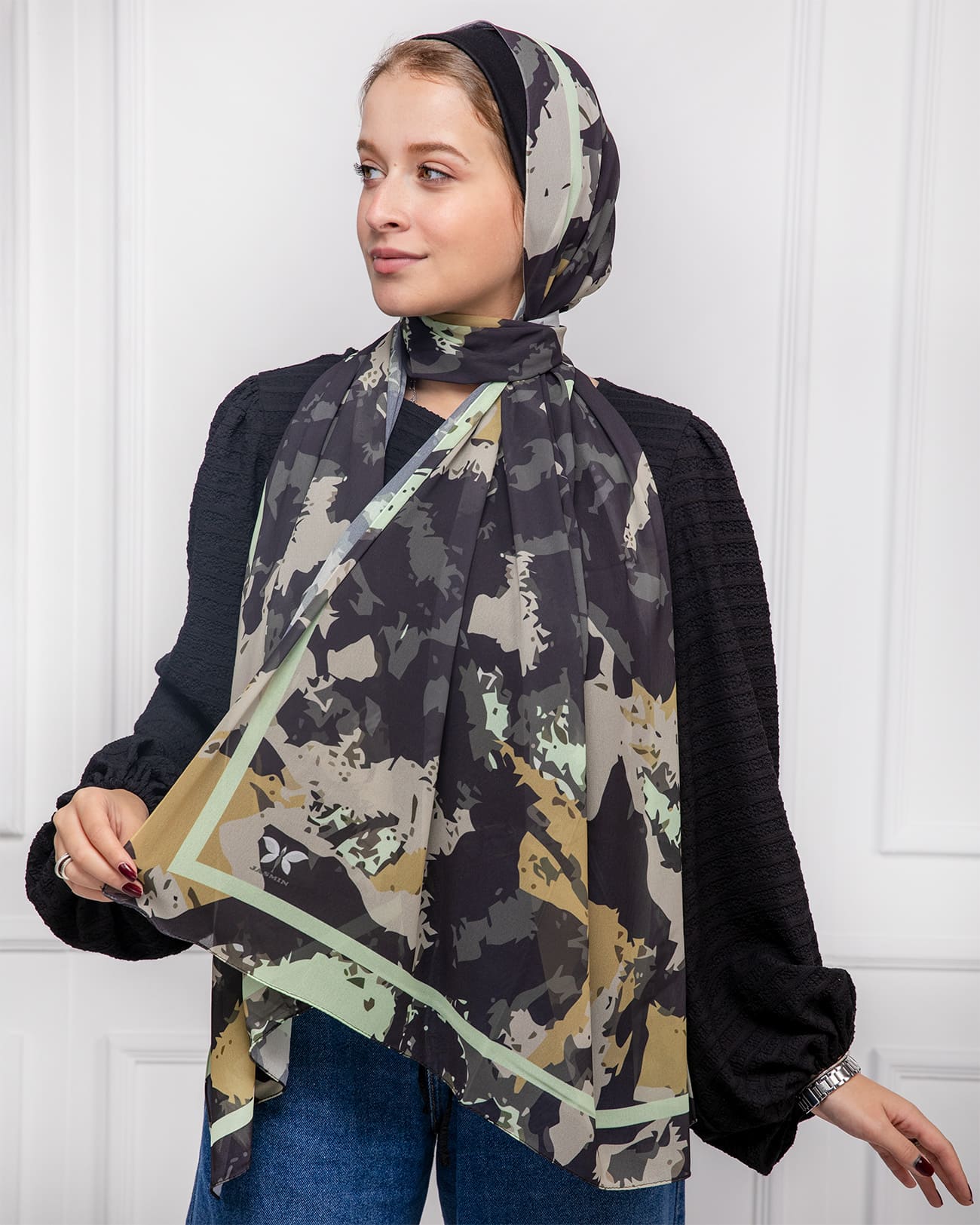Twirl | Printed Chiffon Scarf
