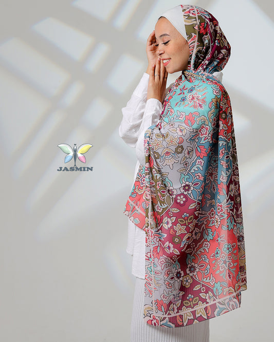 Perla | Printed Chiffon Scarf