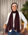 Rosaire | Burgundy | Cotton Kuwaiti Scarf