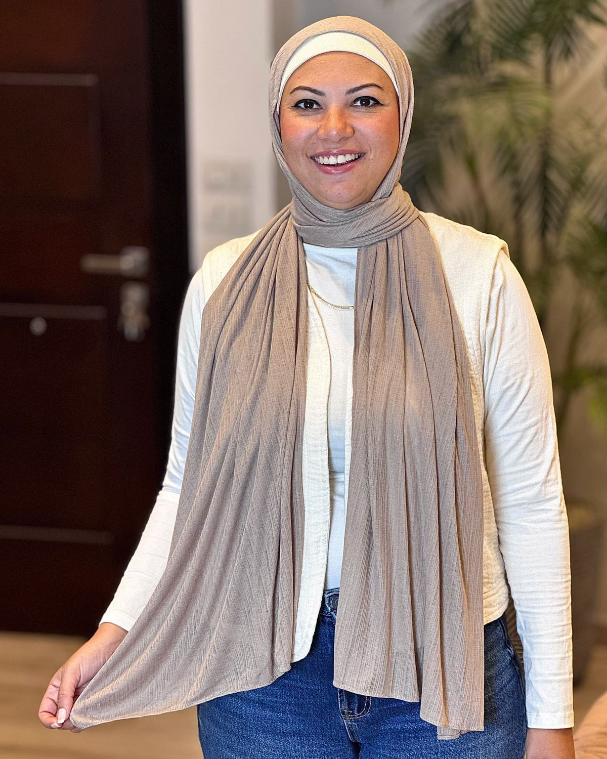 Calivelle | Café | Cotton Kuwaiti Scarf