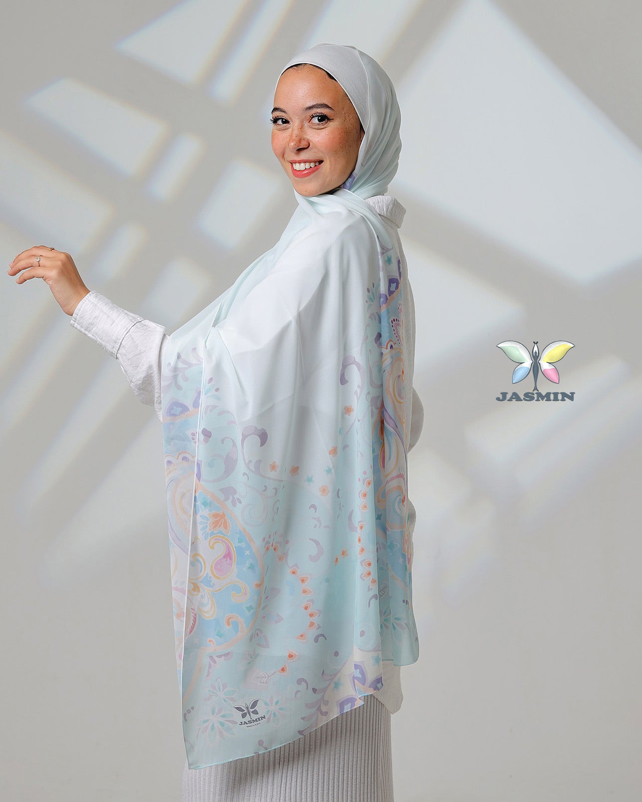 Lunalux | Printed Chiffon Scarf