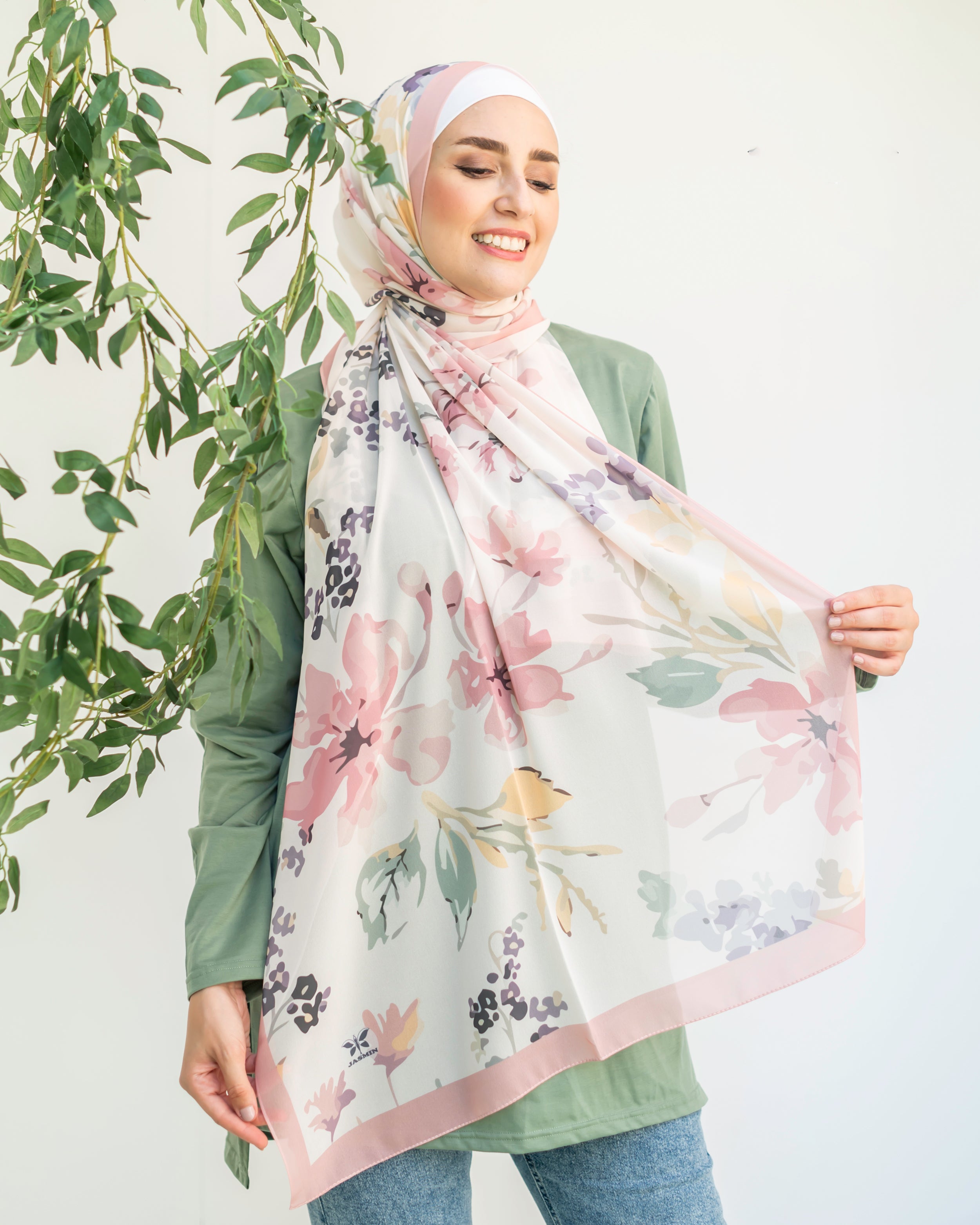 Whirl | Printed Chiffon Scarf