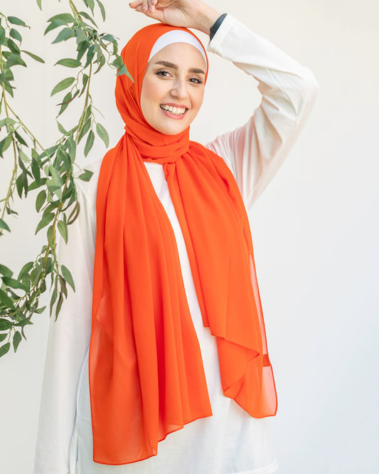 Plain Chiffon Scarf