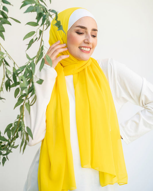 Plain Chiffon Scarf