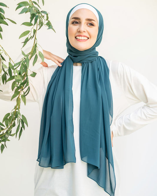 Plain Chiffon Scarf