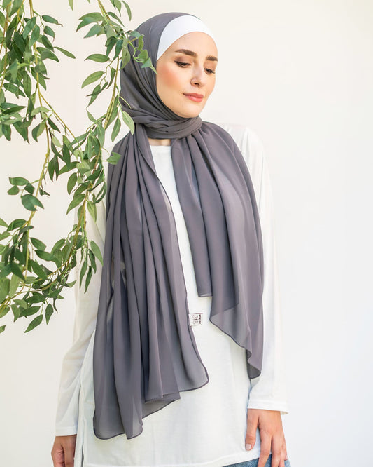 Plain Chiffon Scarf