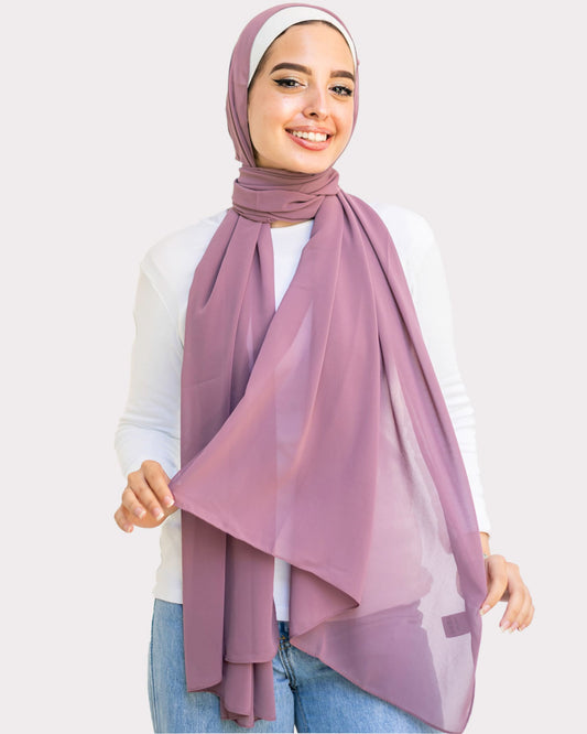 Plain Chiffon Scarf