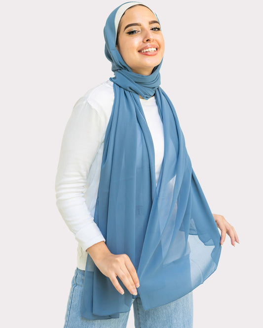 Plain Chiffon Scarf